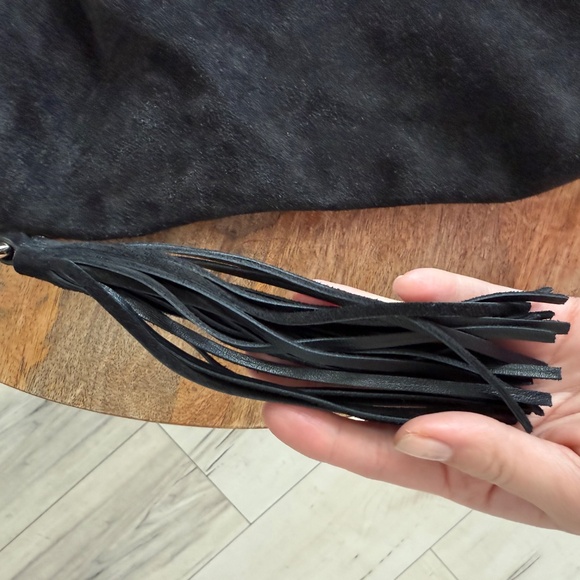 Jimmy Choo Cinch Bucket Bag in Black Suede - Picture 3 of 12